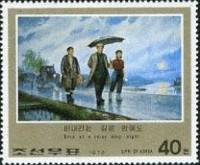 (1976-119) Марка Северная Корея "Годовщина революции"   Революционная деятельность Ким Ир Сена III Θ