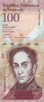 (2007) Банкнота Венесуэла 2007 год 100 боливаров "Симон Боливар"   UNC