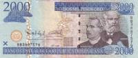 (№2006P-181a) Банкнота Доминиканская Республика 2006 год "2,000 Pesos Oro"