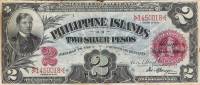 (,) Банкнота Филиппины 1903 год 2 песо    UNC