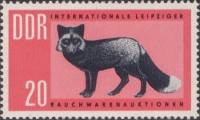 (1963-012) Марка Германия (ГДР) "Серебряная лиса"    Меховая ярмарка II Θ