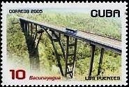 (№4673) Марка Куба 2005 год &quot;Мост Bacunayagua&quot;, Гашеная