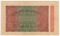 (1923) Банкнота Германия 1923 год 20 000 марок  2-й выпуск  UNC