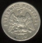 (№1869km403.7) Монета Мексика 1869 год 10 Centavos (МО - Мехико)