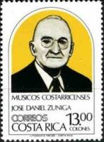 (№1984-1225) Марка Коста-Рика 1984 год "Joseacute Даниил Zuacutentildeiga 1889 бис 1981", Гашеная