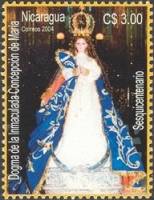 (№2004-4377) Марка Никарагуа 2004 год "150-летию догмата о Непорочном зачатии", Гашеная
