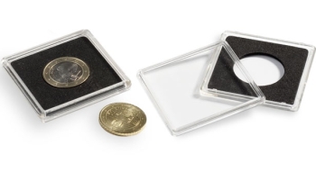 Капсулы QUADRUM XL52 для монет - 52 мм. Упаковка 5 шт. Производство &quot;Leuchtturm&quot;, 341171