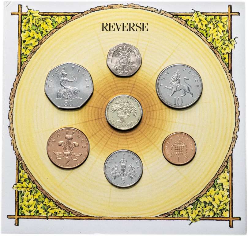(1987, 7 монет) Набор монет Великобритания 1987 год    Буклет