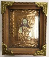 Икона "Спаситель", 11,5х9,5 (сост. на фото) 