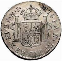 (№1772km76) Монета Перу 1772 год 2 Reales