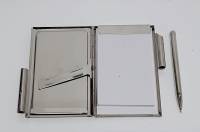 Записная книжка, янтарь, металл, р-р 10*7 см., СССР(сост. на фото)