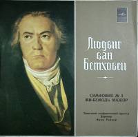 Пластинка виниловая Л. Бетховен Симфония № 3 Мелодия 300 мм. (Сост. отл.)