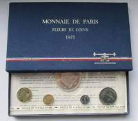 (1974, 9м) Набор монет Франция 1974 год   UNC