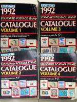 Книга "Standart Postage Stamp Catalogue 1992 volume 1, 2, 3, 4" 1992 Scott США Мягкая обл. 5 000 с. 
