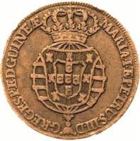 (№1785km28) Монета Ангола 1785 год frac12; Macuta
