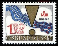 (1979-029) Марка Чехословакия "Вода"    ЮНЕСКО. Человек и биосфера III Θ