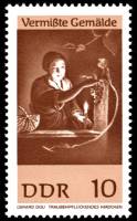 (1967-043) Марка Германия (ГДР) "Девушка с виноградом"    Пропавшие картины II Θ