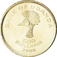 (№1998km69) Монета Уганда 1998 год 500 Shillings
