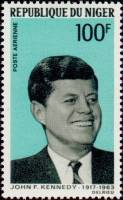 (№1968-201) Марка Нигер 1968 год "Джон Ф Кеннеди 19171963", Гашеная