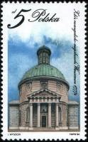 (1984-058) Марка Польша "Протестантская Церковь, Варшава"    Религиозные сооружения III Θ