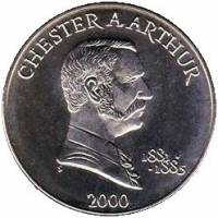 () Монета Либерия 2000 год 5 долларов ""   AU