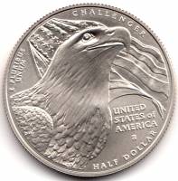 (2008s) Монета США 2008 год 50 центов   Белоголовый орлан Медь-Никель  UNC