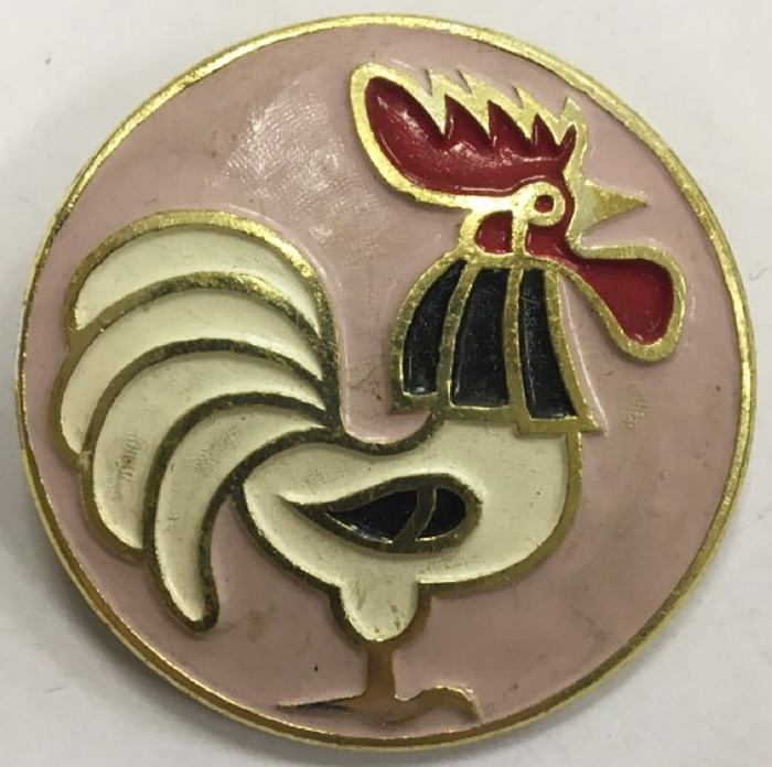 Значок Знак СССР &quot;Петух&quot; На булавке 