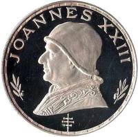 (№1970km8) Монета Экваториальная Гвинея 1970 год 75 Pesetas (Папа Иоанн XXIII)