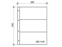 Листы для открыток и бон КЛФ-3В, на 3 ячейки, 10шт. Россия, #2431003