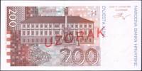 (,) Банкнота Хорватия 1993 год 200 кун "Степан Радич"   UNC