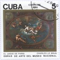 (1989-086) Марка Куба "Суд Париса"    Музей в Гаване III O