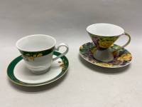 Чашка с блюдцем, 2 чайные пары