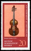 (1977-028) Марка Германия (ГДР) "Скрипичный альт"    Музыкальные инструменты III Θ
