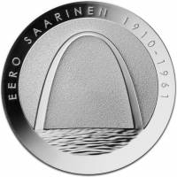 (№2010km151) Монета Финляндия 2010 год 10 Euro (100-го летию. рождения Ээро Сааринен)