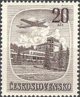 (1951-039) Марка Чехословакия "Слиач"    Авиапочта III Θ