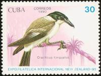 (1990-059) Марка Куба "Сероспинная флейтовая птица"    Птицы III Θ