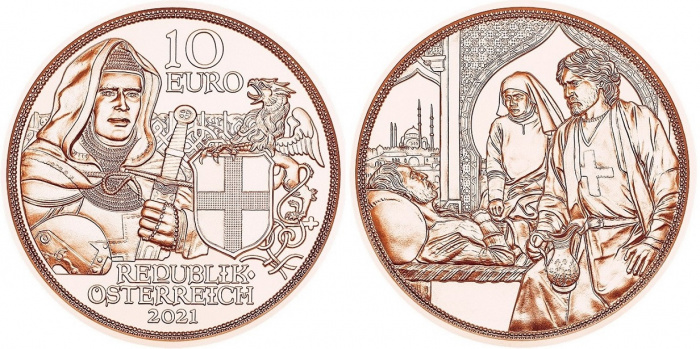 (2021) Монета Австрия 2021 год 10 евро &quot;Братство&quot;  Медь  UNC