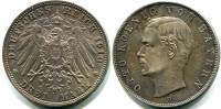 (1910d) Монета Германия (Бавария) 1910 год 3 марки "Оттон I"  Серебро Ag 900  XF