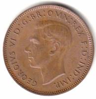 (1943) Монета Великобритания 1943 год 1 фартинг "Крапивник"  Бронза  XF