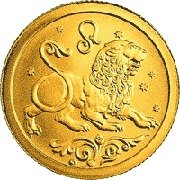(028 спмд) Монета Россия 2005 год 25 рублей "Лев"  Золото Au 999  UNC