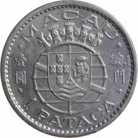 (№1980km6a) Монета Макао 1980 год 1 Pataca