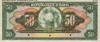 (№1950P-176s) Банкнота Гаити 1950 год "50 Gourdes"