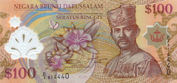 (№2004P-29a) Банкнота Бруней-Даруссалам 2004 год &quot;100 Ringgit/Dollars&quot; (Подписи: Haji Hassan al-Bolk
