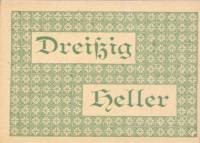 (№1920) Банкнота Австрия 1920 год "30 Heller"