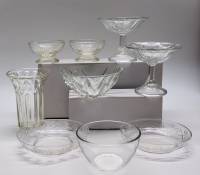 Креманки Ваза Розетки Салатники стекло СССР (9 предметов)