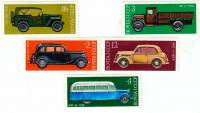 1975-038-42  Серия Набор марок (5 шт) СССР  История отечественного автомобилестроения III O