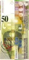 (,) Банкнота Швейцария 2004 год 50 франков "Софи Тойбер-Арп"   UNC
