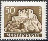 (1961-015) Марка Венгрия "Фузер"    Замки (Стандартный выпуск) II Θ