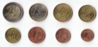 () Набор монет Евро Греция Разные года год   UNC