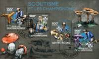 (№2014-4810) Лист марок Центрально-Африканская Республика 2014 год "Scoutisme и Les Champingnons", Г